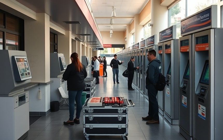 Después — Equipo restablecido en la misma visita y operando con normalidad.